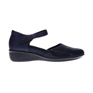 Revere Osaka Women's Mary Jane Orthopedic Shoes‎ SAPPHIRE/NAVY LIZARD Size 7M